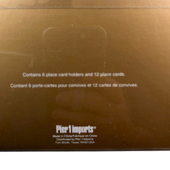 Pier 1 Imports Holiday Table Decor Set of 6 Place Card Holders New - Picture 7 of 16